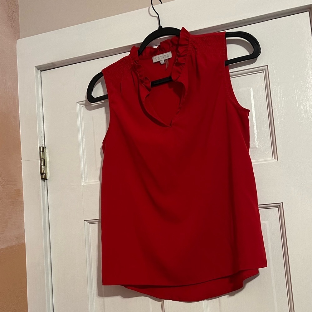 #12 1. STATE • RUFFLE NECKLINE • BLOUSE